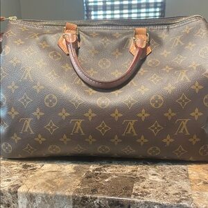 Louis Vuitton Brown Monogram Speedy-Style Satchel